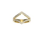 Bague Double arrow