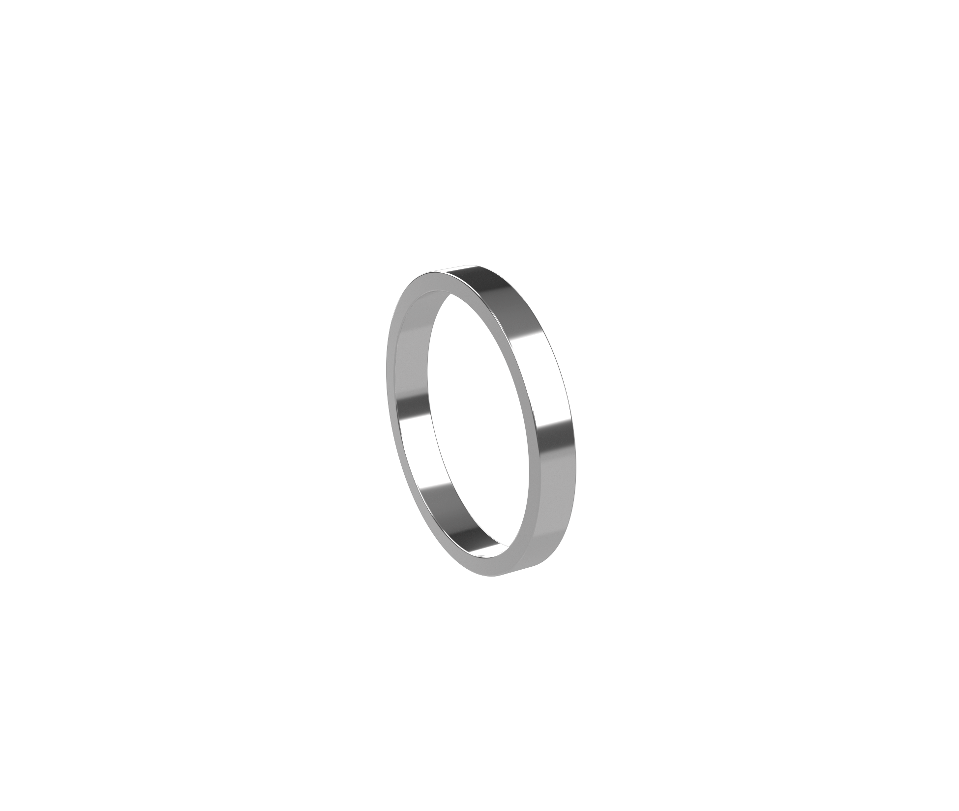 2.5mm flat wedding band