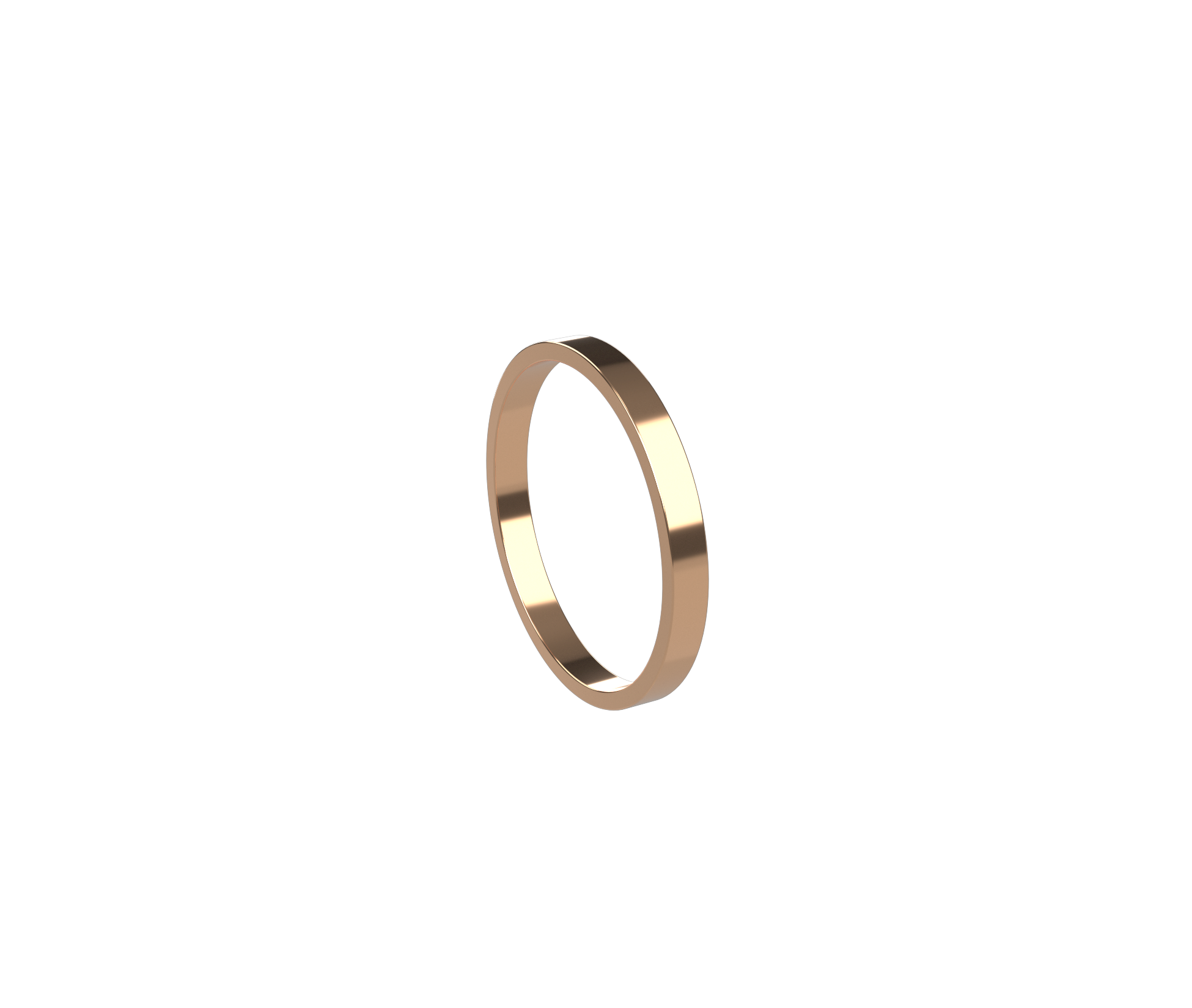 2mm flat wedding band